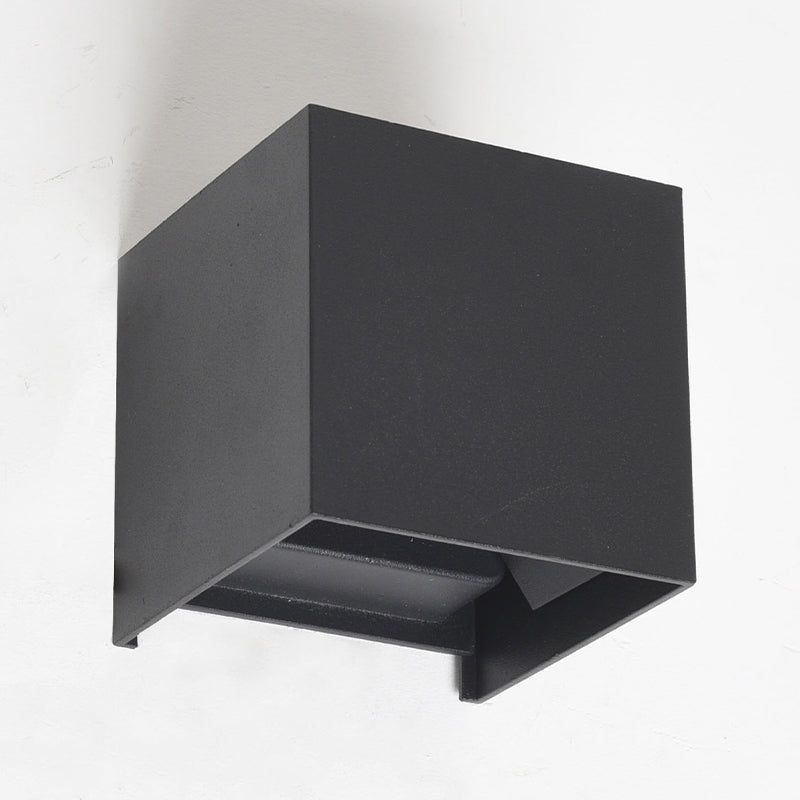 Quadratische Leuchtenleuchte moderne LED -LED -Wandbeleuchtung im Freien