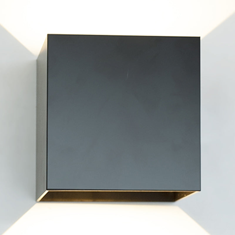 Quadratische Leuchtenleuchte moderne LED -LED -Wandbeleuchtung im Freien