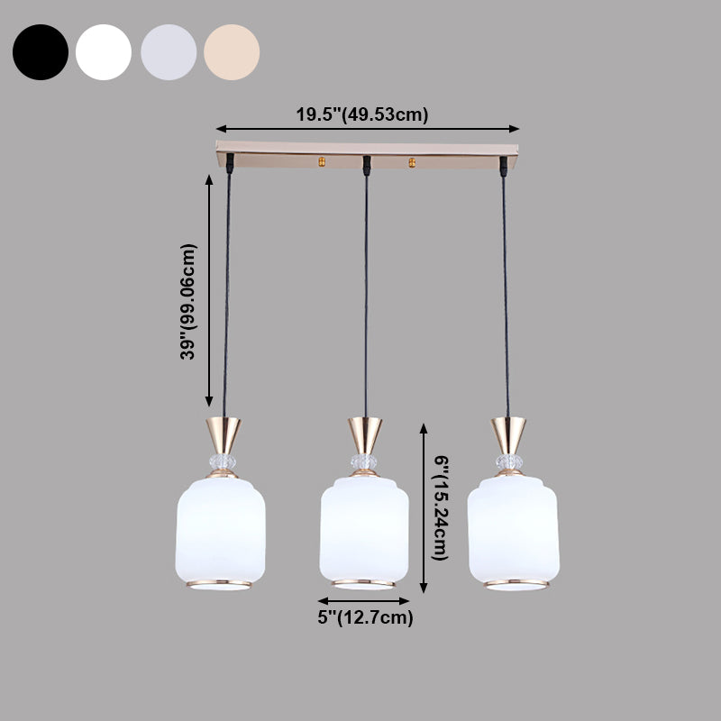 Suspension cylindrique moderne