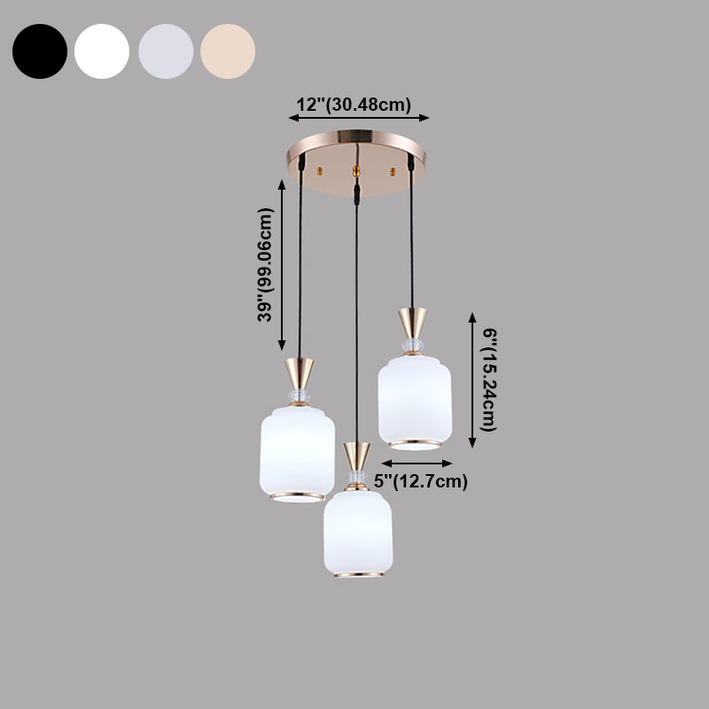 Suspension cylindrique moderne