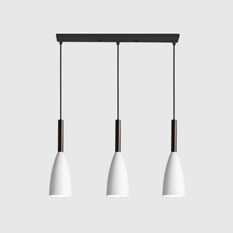 Noordse 3-licht diner hanglamp lamp traanvormig metaalhangend licht