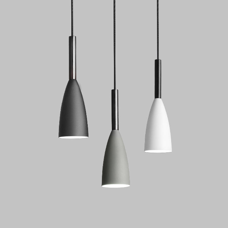 Noordse 3-licht diner hanglamp lamp traanvormig metaalhangend licht