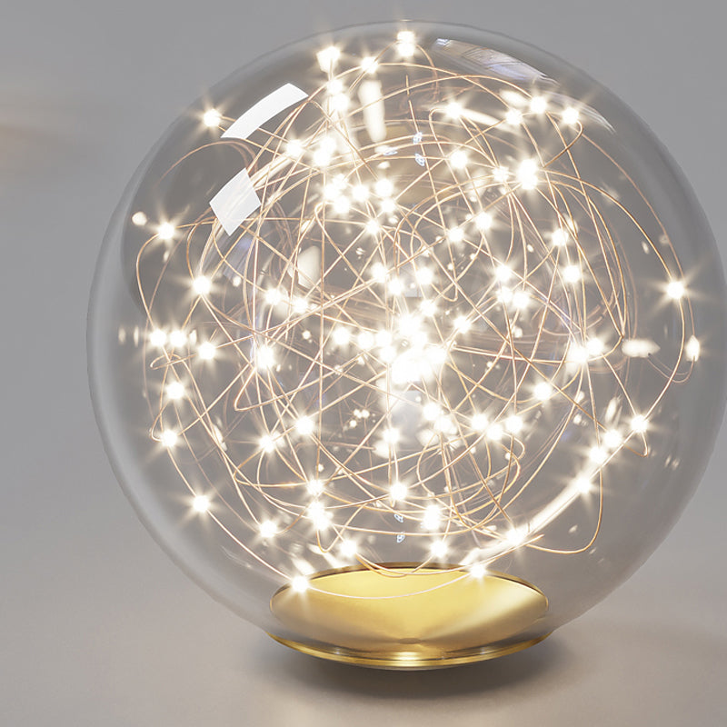 Nordic Modernes Esskronleuchter Lampe Runde Glasschatten LED Hängende Lampenvorrichtung