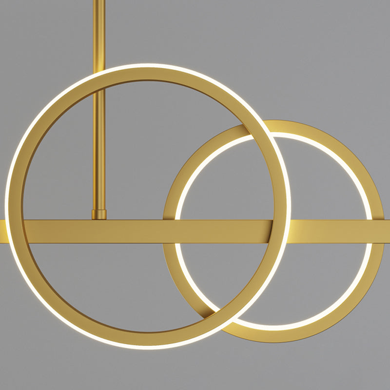 Nordic Modernes Esskronleuchter Lampe Runde Glasschatten LED Hängende Lampenvorrichtung