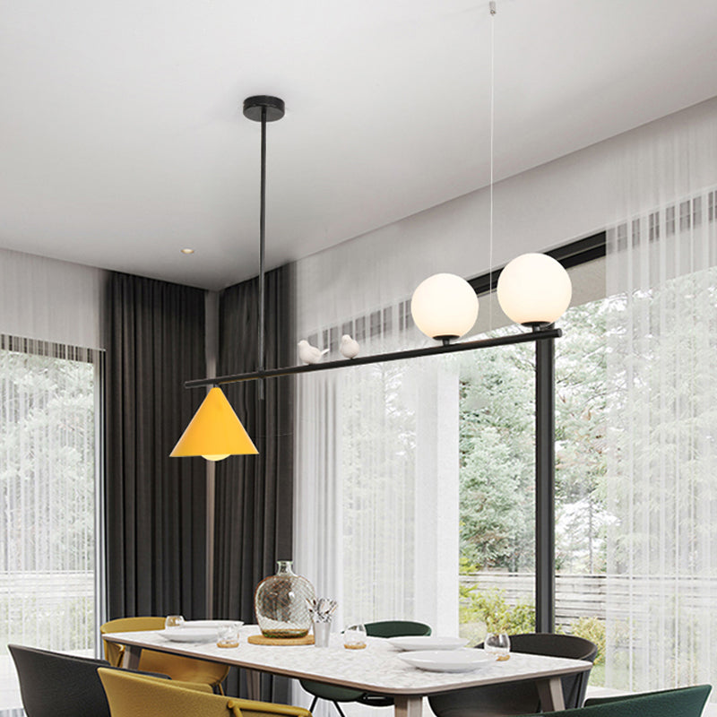 Metallschattierte Inselleuchte Moderne Stil Anhänger Beleuchtung für Esszimmer