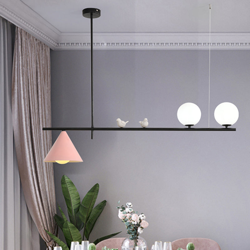 Metallschattierte Inselleuchte Moderne Stil Anhänger Beleuchtung für Esszimmer