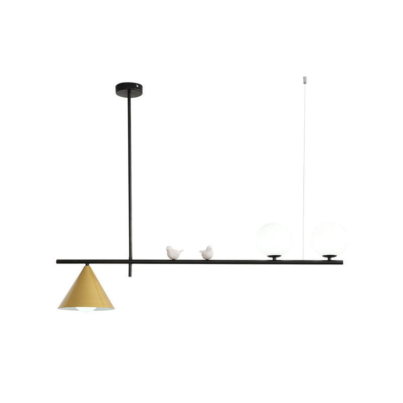 Metallschattierte Inselleuchte Moderne Stil Anhänger Beleuchtung für Esszimmer