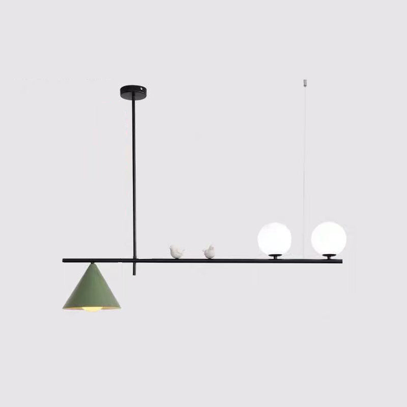 Metallschattierte Inselleuchte Moderne Stil Anhänger Beleuchtung für Esszimmer