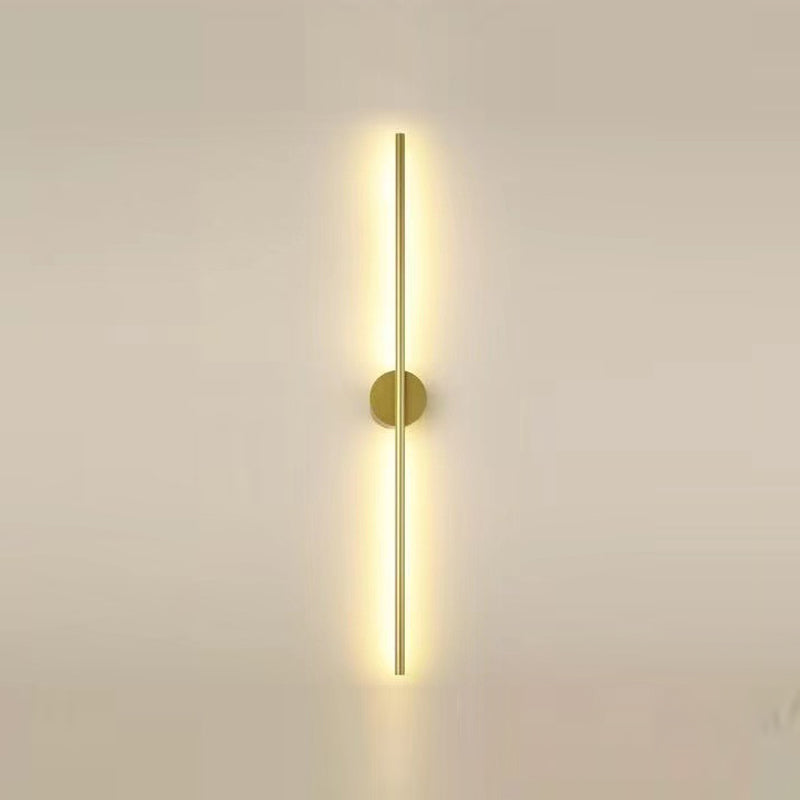 Lineare Wandlampe Aluminium Einfacher LED -Wandleuchten für Schlafzimmer LED -Wandleuchte
