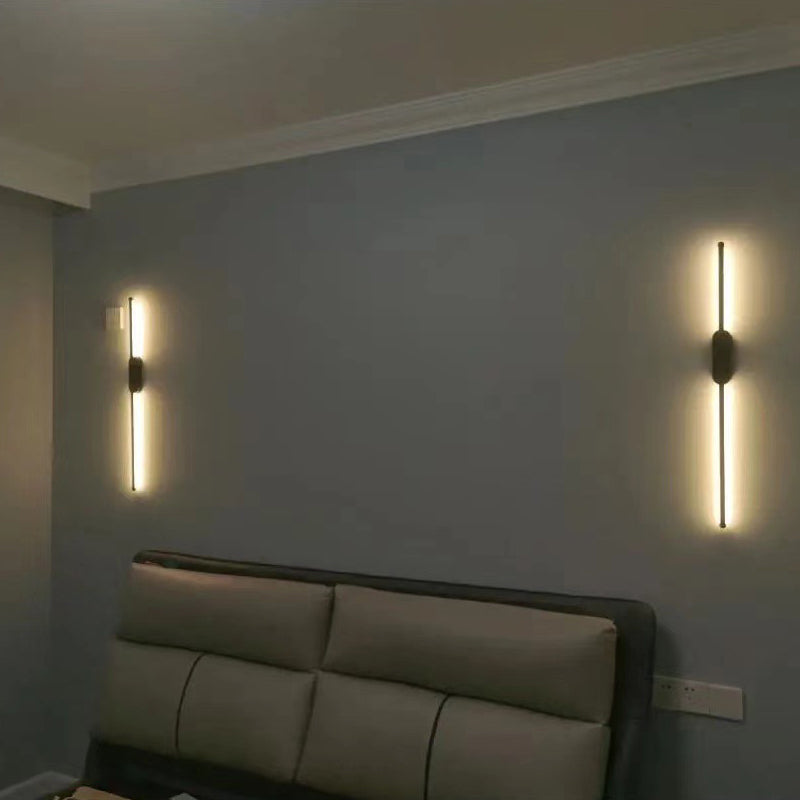 Lineare Wandlampe Aluminium Einfacher LED -Wandleuchten für Schlafzimmer LED -Wandleuchte