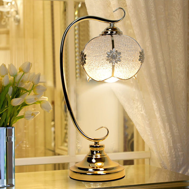 Moderne stijl tafellamp metalen bloem bureaulamp armatuur voor slaapkamer
