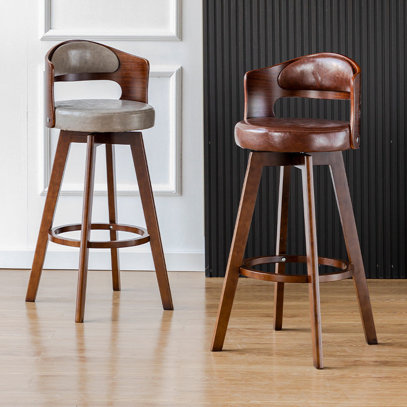 30.4 "bar scandinavo bar e sgabelli da soggiorno con legno massiccio