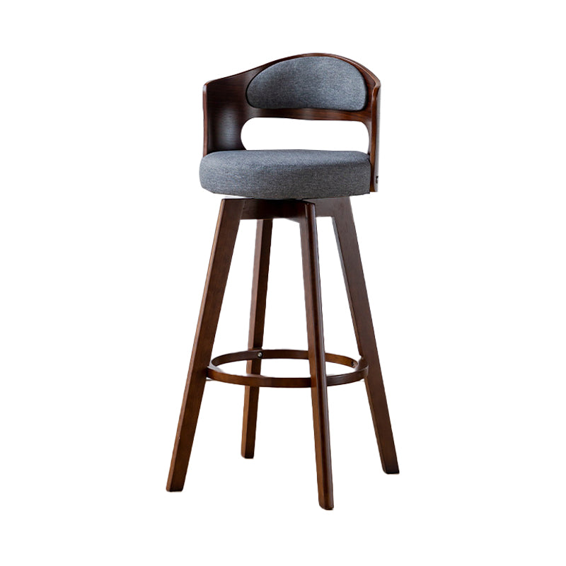 30.4" Scandinavian Bar Barstools Living Room Bar and Counter Stool with Solid Wood