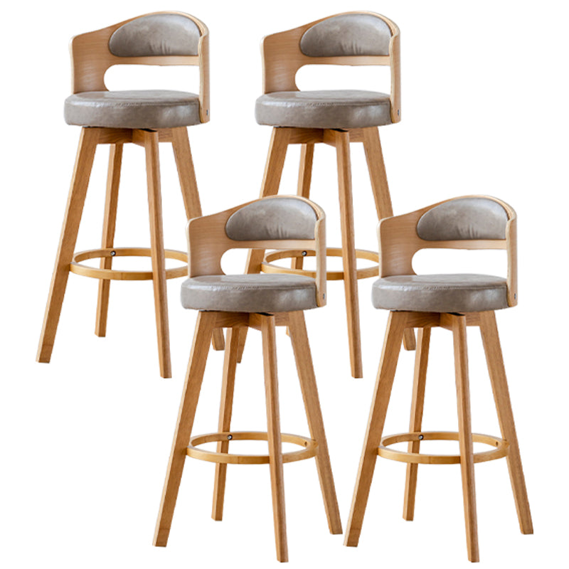 30.4 "bar scandinavo bar e sgabelli da soggiorno con legno massiccio