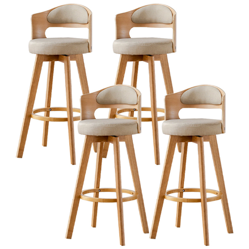 30.4 "bar scandinavo bar e sgabelli da soggiorno con legno massiccio