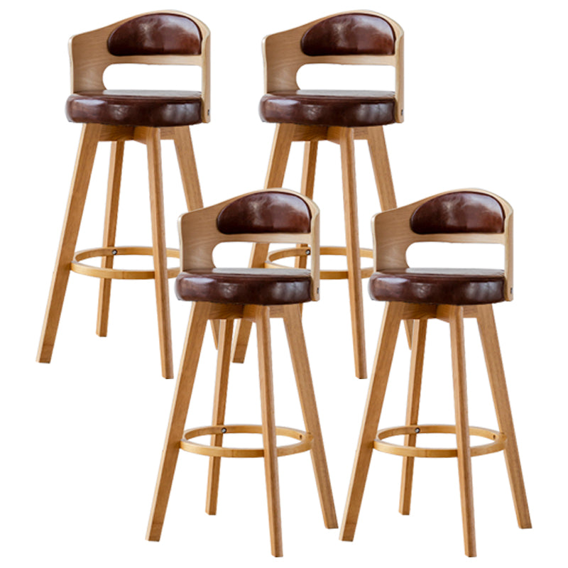 30.4 "bar scandinavo bar e sgabelli da soggiorno con legno massiccio