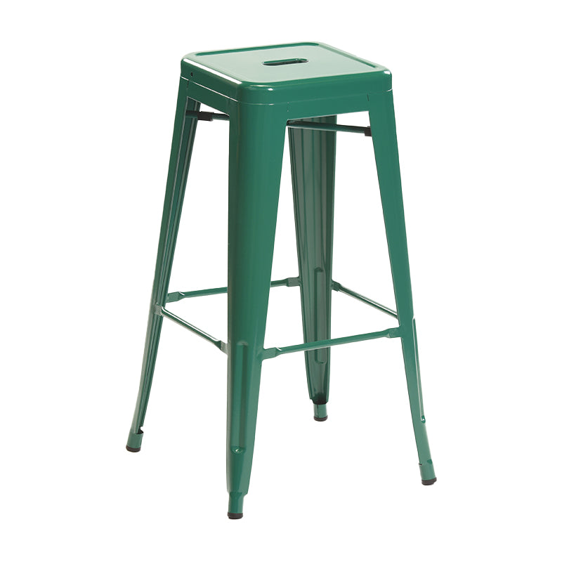 Industrial Style Bar Stools Stackable Wrought Iron Bar Cafe Metal High Chairs