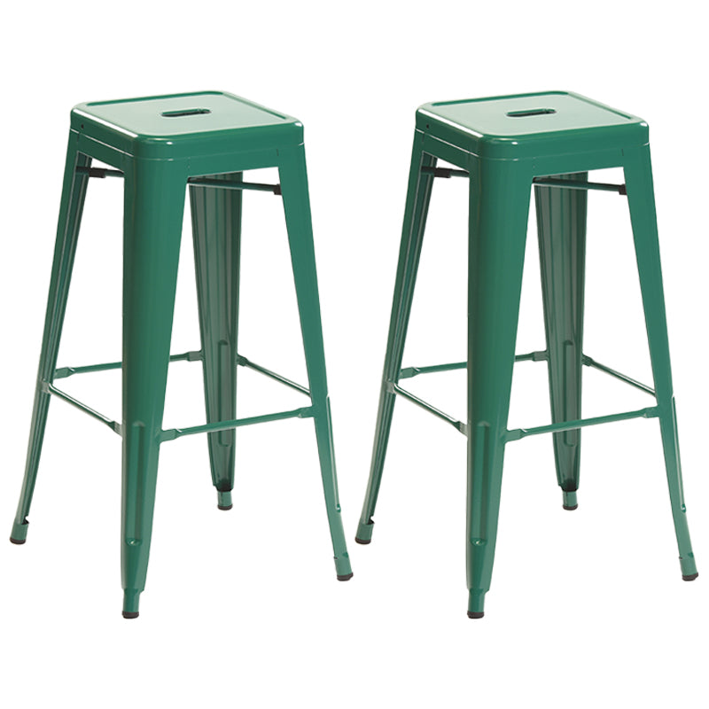 Industrial Style Bar Stools Stackable Wrought Iron Bar Cafe Metal High Chairs
