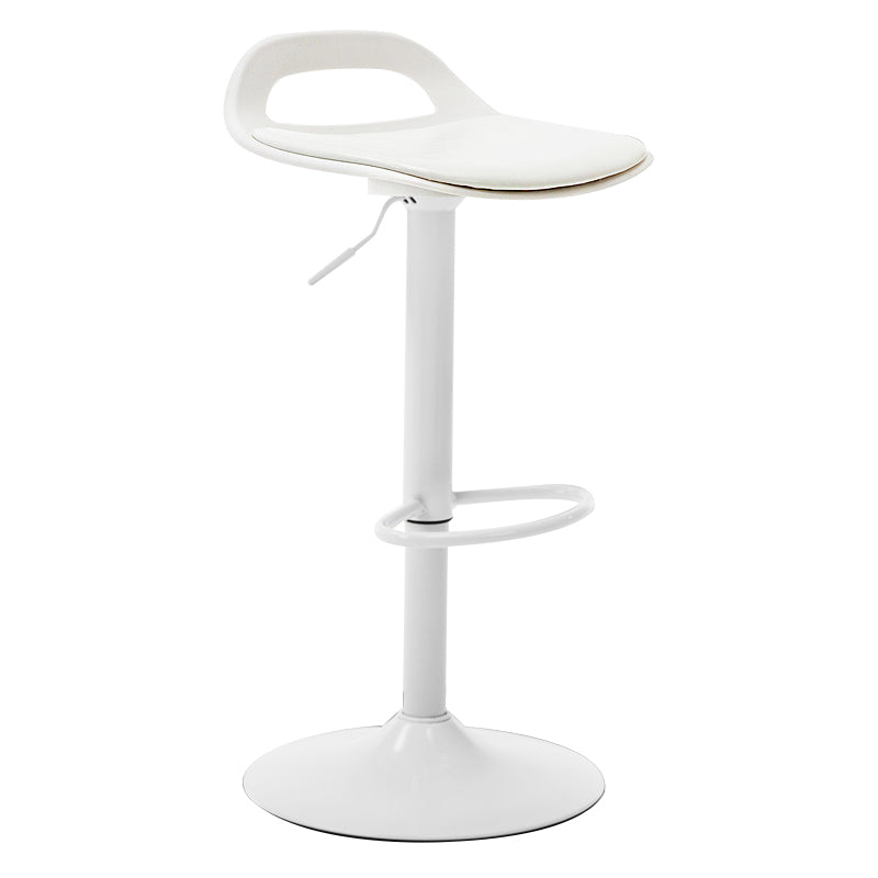 Taburete de bar de cuero moderno para comedor, taburete de bar giratorio con respaldo