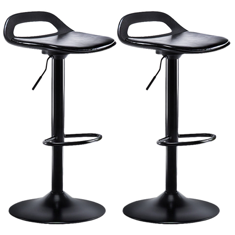 Taburete de bar de cuero moderno para comedor, taburete de bar giratorio con respaldo