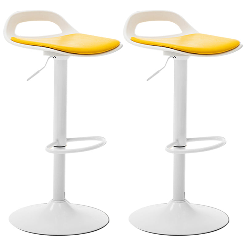 Taburete de bar de cuero moderno para comedor, taburete de bar giratorio con respaldo