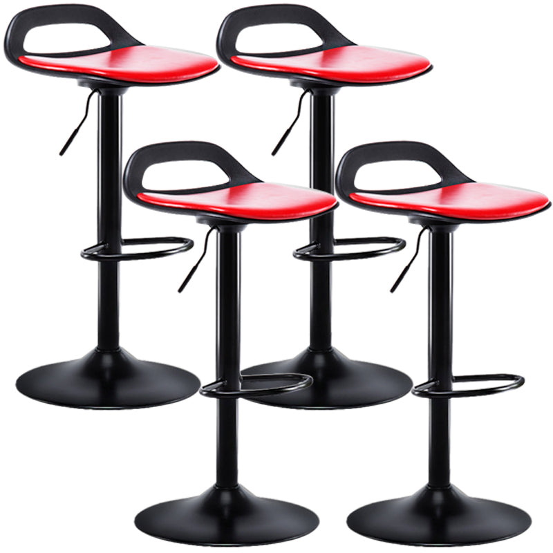 Taburete de bar de cuero moderno para comedor, taburete de bar giratorio con respaldo