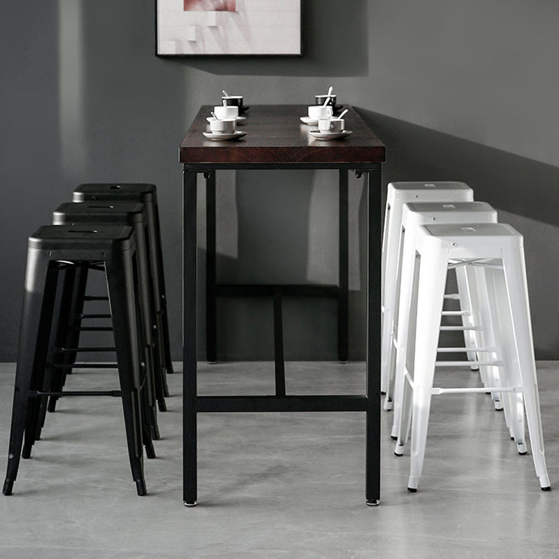 Tabres de marco de hierro de estallido de brazo de estilo industrial para cafetería para cafeterías