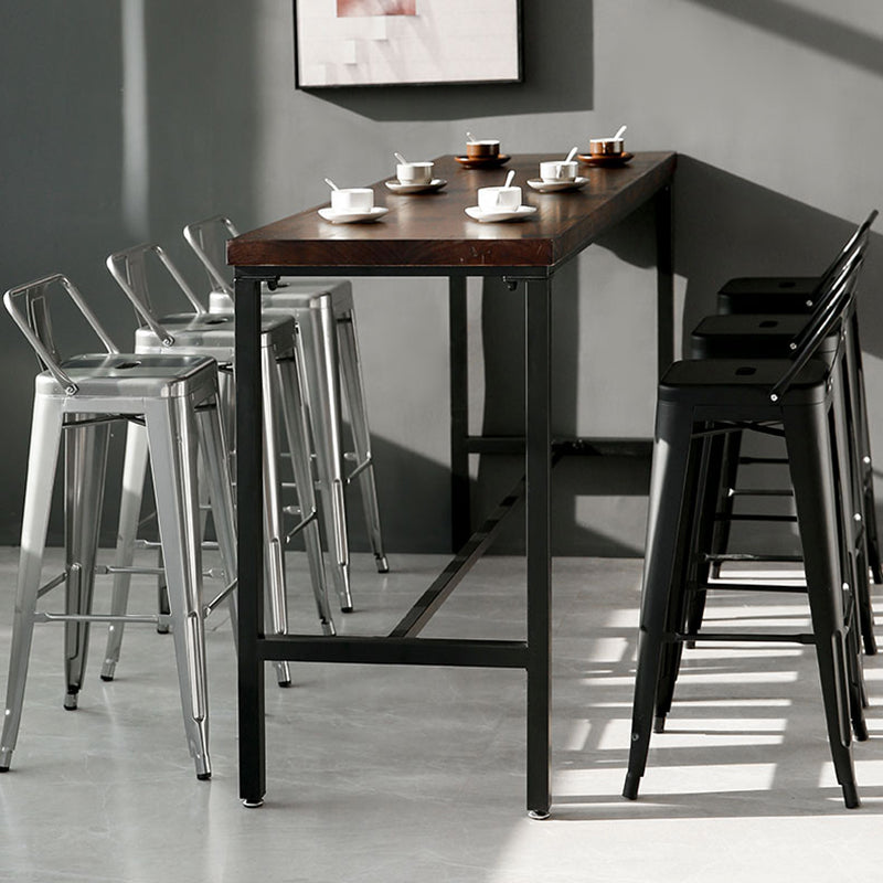 Tabres de marco de hierro de estallido de brazo de estilo industrial para cafetería para cafeterías