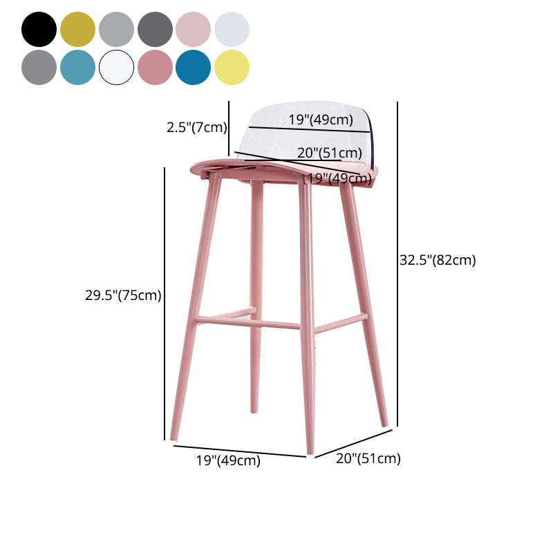 Skandinavischer Barhocker mit Quadrat-Sitzschalterstuhl für Küche (Bar 2)