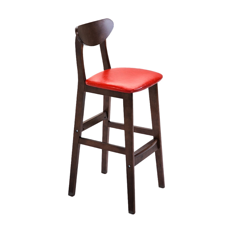 Scandinavian Counter Height Stools Living Room Barstools with Solid Wood