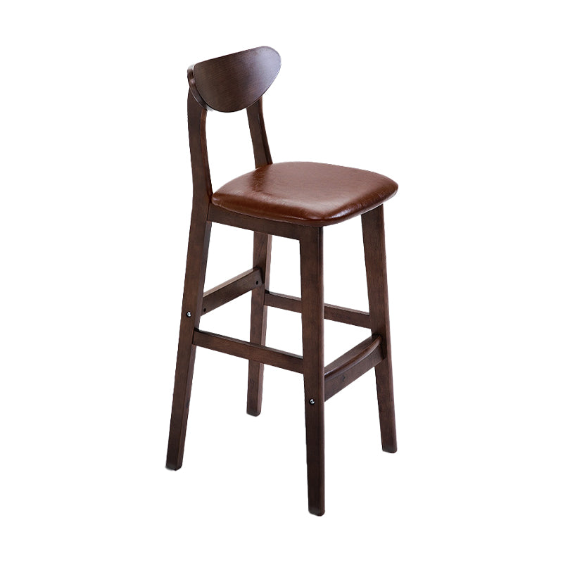 Scandinavian Counter Height Stools Living Room Barstools with Solid Wood