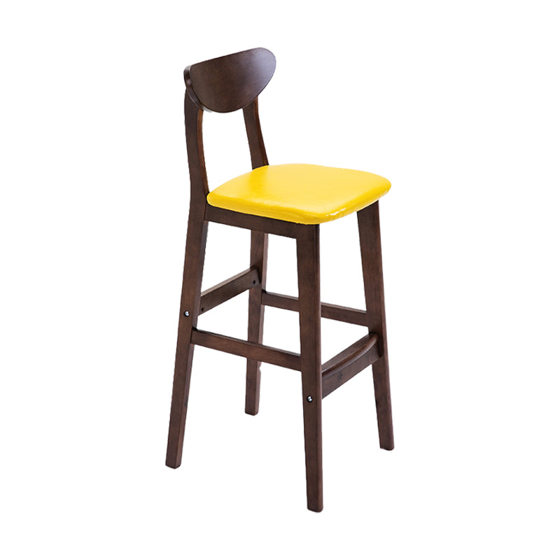 Scandinavian Counter Height Stools Living Room Barstools with Solid Wood