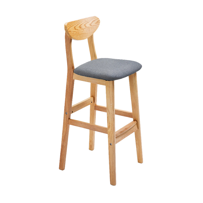 Scandinavian Counter Height Stools Living Room Barstools with Solid Wood