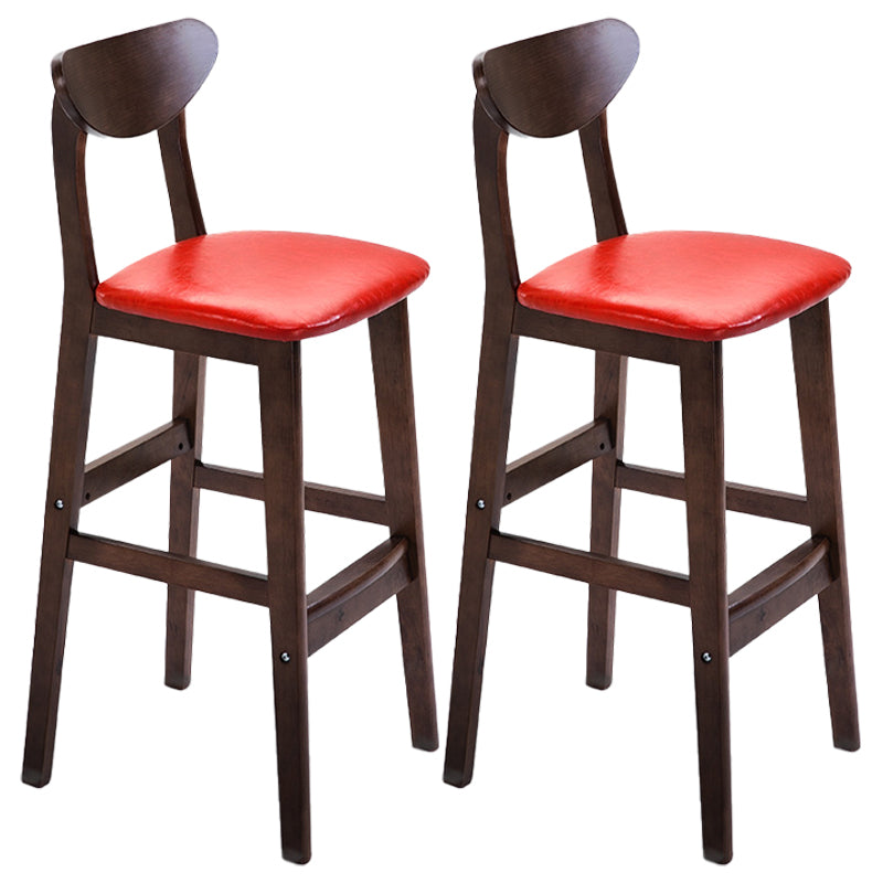 Scandinavian Counter Height Stools Living Room Barstools with Solid Wood