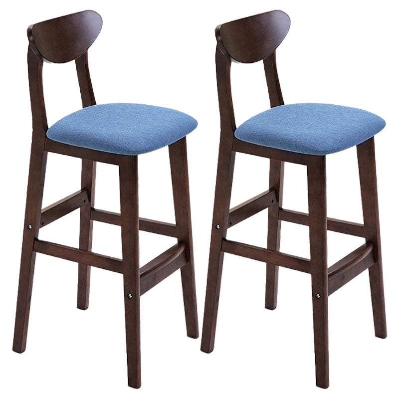 Scandinavian Counter Height Stools Living Room Barstools with Solid Wood