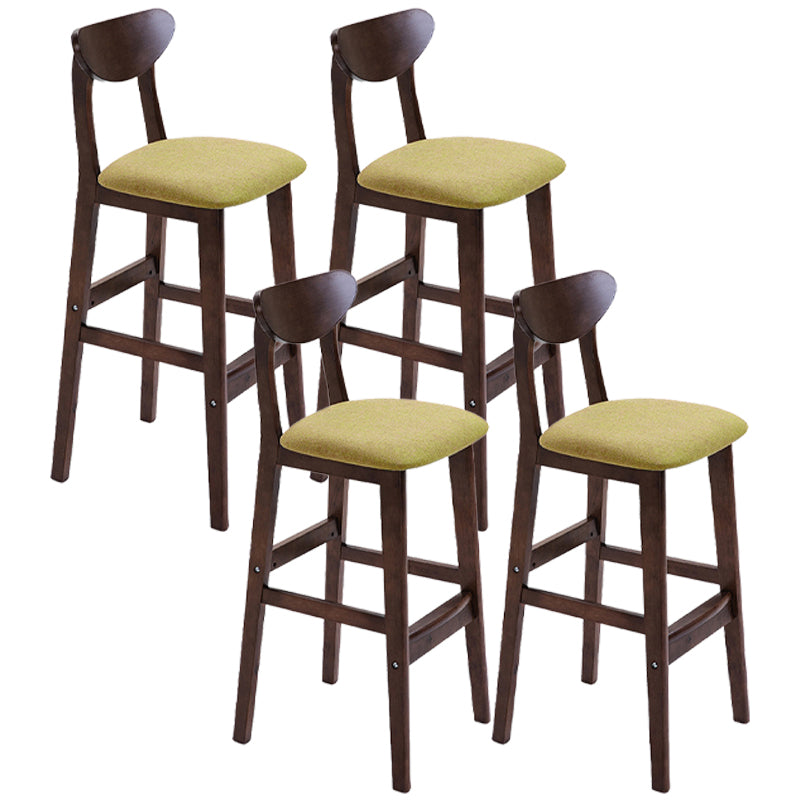 Scandinavian Counter Height Stools Living Room Barstools with Solid Wood