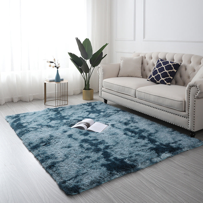 Tie Dye Plush Rug Living Room Rug Stain Resistant Indoor Rug for Home Decoration
