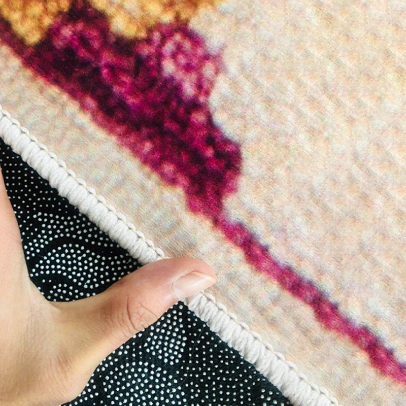 Boho Print Carpet Polyester Area Tapis résistant aux taches pour la décoration de la maison