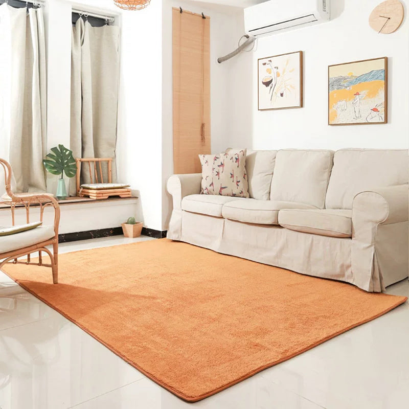 Colorful Area Rug Polyester Area Carpet Anti-Slip Easy Care Rug for Drawing Room