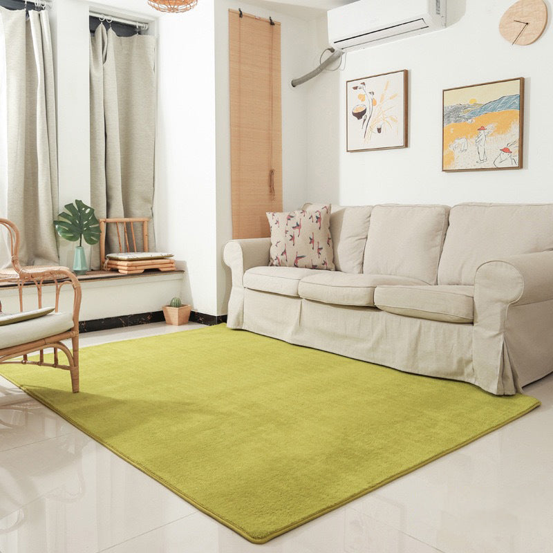 Colorful Area Rug Polyester Area Carpet Anti-Slip Easy Care Rug for Drawing Room