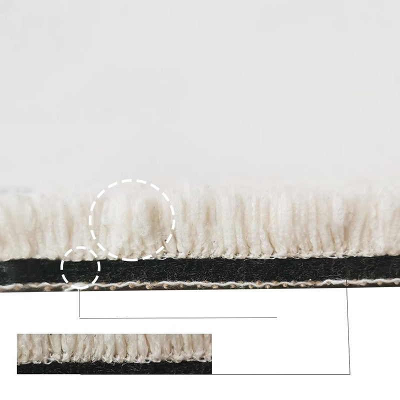 Beige Rug Polyester Area Carpet Anti-Slip Easy Care Rug for Living Room