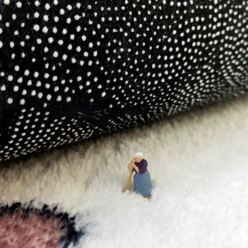 Contemporary Wabi-sabi Rug Simple Color Carpet Polyester Non-Slip Backing Rug