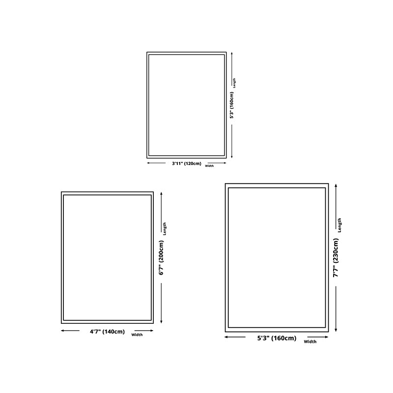 Contemporary Wabi-sabi Rug Simple Color Carpet Polyester Non-Slip Backing Rug