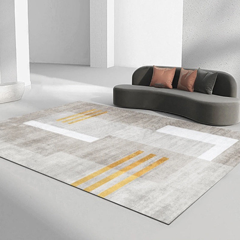 Tapis graphique gris wabi