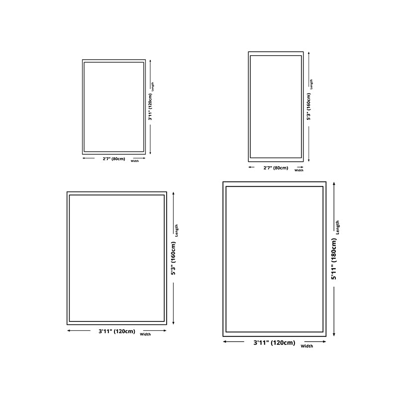 Wabi-sabi Grey Graphic Rug Polyester Modern Rug Washable Rug for Living Room