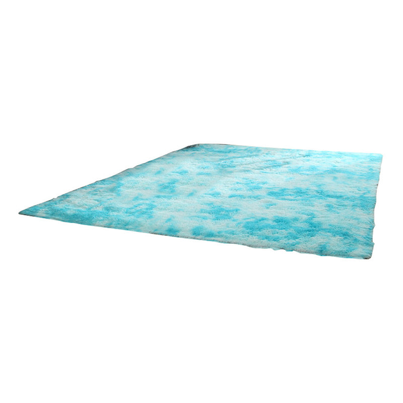 Tie-Dyed Shag Area Rug Polyester Indoor Carpet Pet Friendly Rug for Home Decoration