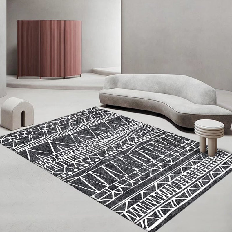 Alfombra de Marruecos poliéster alfombra tradicional resistente a la alfombra para sala de estar