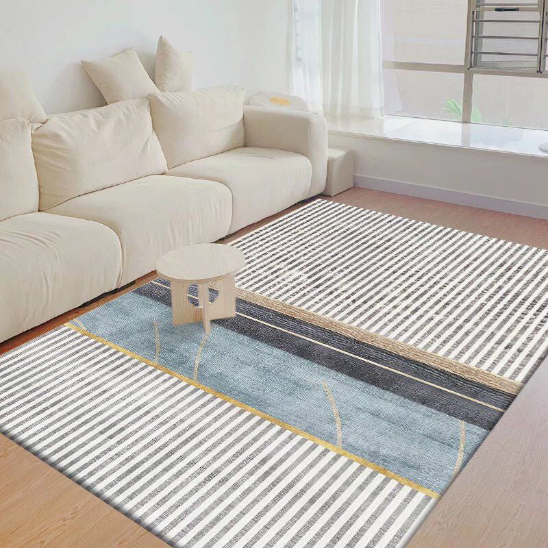 Contemporary Rug Polyester Wabi-sabi Rug Non-Slip Backing Rug for Living Room