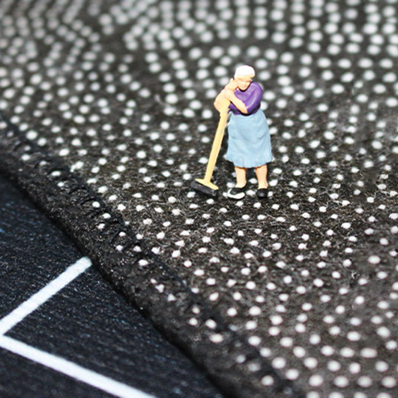 Contemporary Rug Polyester Wabi-sabi Rug Non-Slip Backing Rug for Living Room