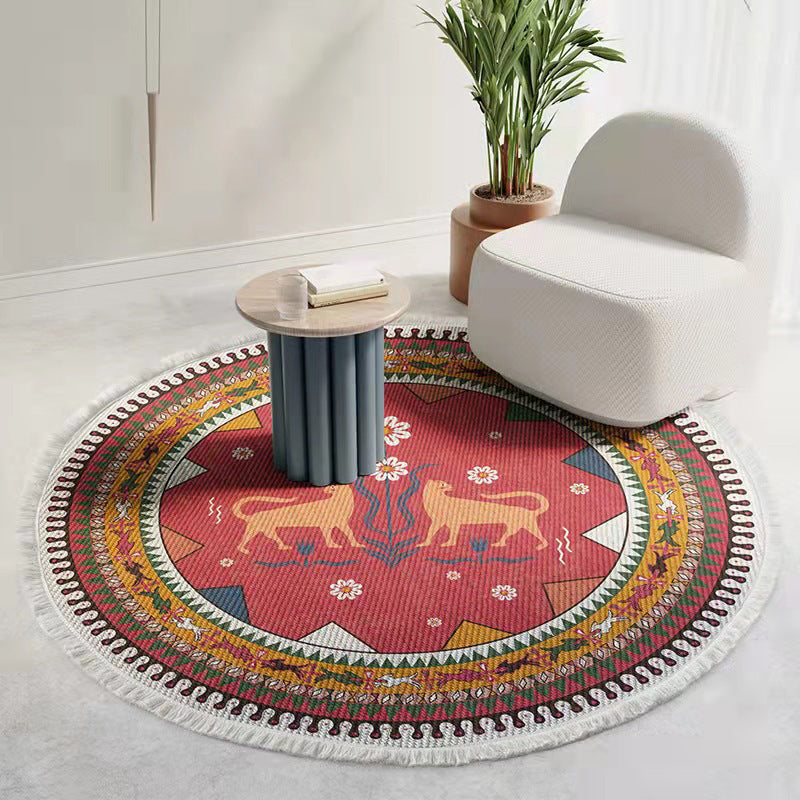 Area Rug Living Room Polyester Area Carpet Stain Resistant Rug for Bedroom